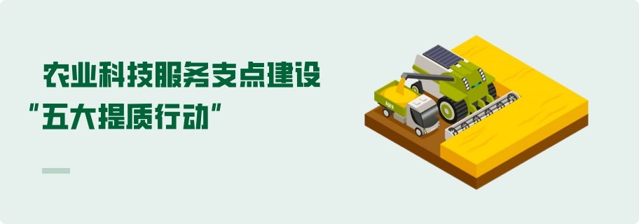 农业科技服务支点建设“五大提质行动”